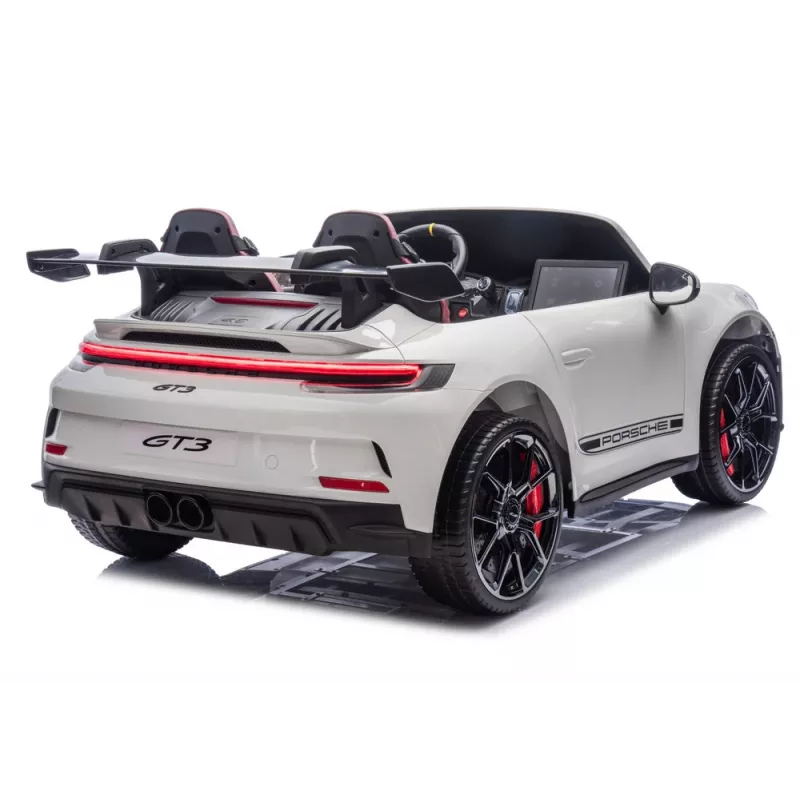 LEAN CARS DK-P911 Porsche GT3 24V elektrinis automobilis vaikams baltas