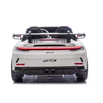 LEAN CARS DK-P911 Porsche GT3 Battery-Operated Ride-On Car White