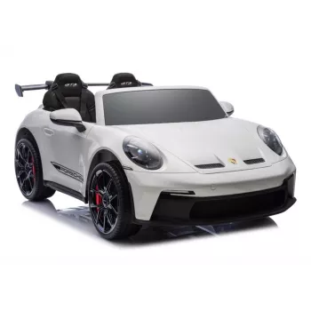 LEAN CARS DK-P911 Porsche GT3 Battery-Operated Ride-On Car White