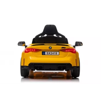 LEAN CARS elektrinis automobilis BMW M4 geltonas