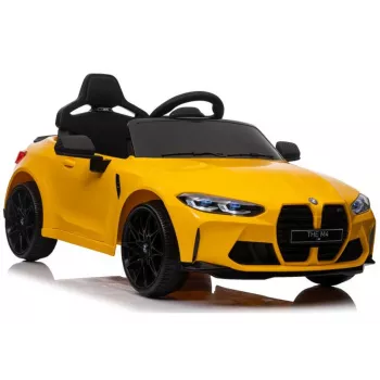 LEAN CARS elektrinis automobilis BMW M4 geltonas