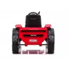 LEAN CARS Electric Ride-On Tractor CH9959 Red su priekaba, LED lemputėmis, nuotolinio valdymo pultu ir radiju