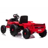 LEAN CARS Electric Ride-On Tractor CH9959 Red su priekaba, LED lemputėmis, nuotolinio valdymo pultu ir radiju