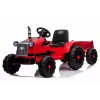 LEAN CARS Electric Ride-On Tractor CH9959 Red su priekaba, LED lemputėmis, nuotolinio valdymo pultu ir radiju