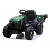 LEAN CARS Electric Ride On Tractor with Trailer BDM0925 Military Green