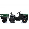 LEAN CARS Electric Ride On Tractor with Trailer BDM0925 Military Green