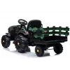 LEAN CARS Electric Ride On Tractor with Trailer BDM0925 Military Green