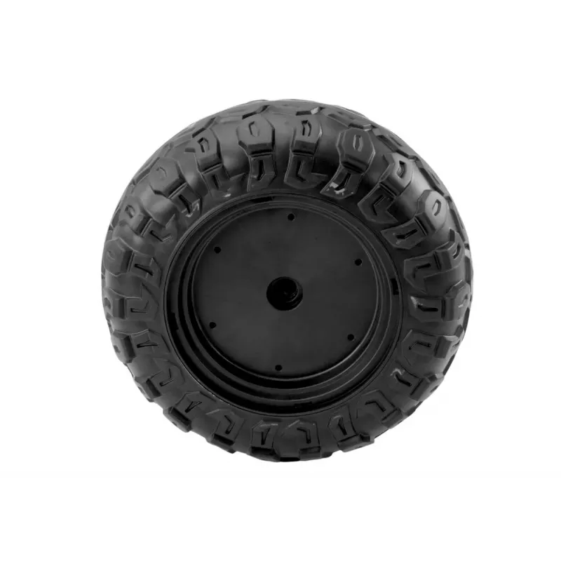 LEAN CARS EVA Wheel A032 – 10 colių vientisas putplasčio ratas vežimėliui, 45 mm plotis, juodas