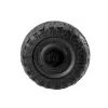 LEAN CARS EVA Wheel A032 – 10 colių vientisas putplasčio ratas vežimėliui, 45 mm plotis, juodas
