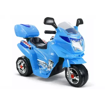 LEAN CARS HC8051 mėlynas elektrinis motociklas vaikams