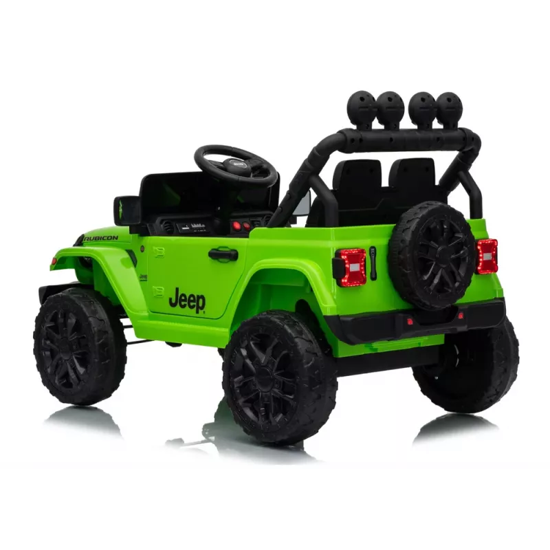 LEAN CARS Jeep Rubicon DK-JWR558 24V Green vaikiškas automobilis su akumuliatoriumi