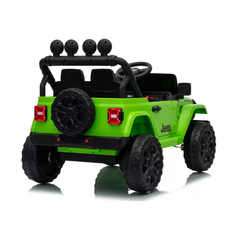 LEAN CARS Jeep Rubicon DK-JWR558 24V Green vaikiškas automobilis su akumuliatoriumi