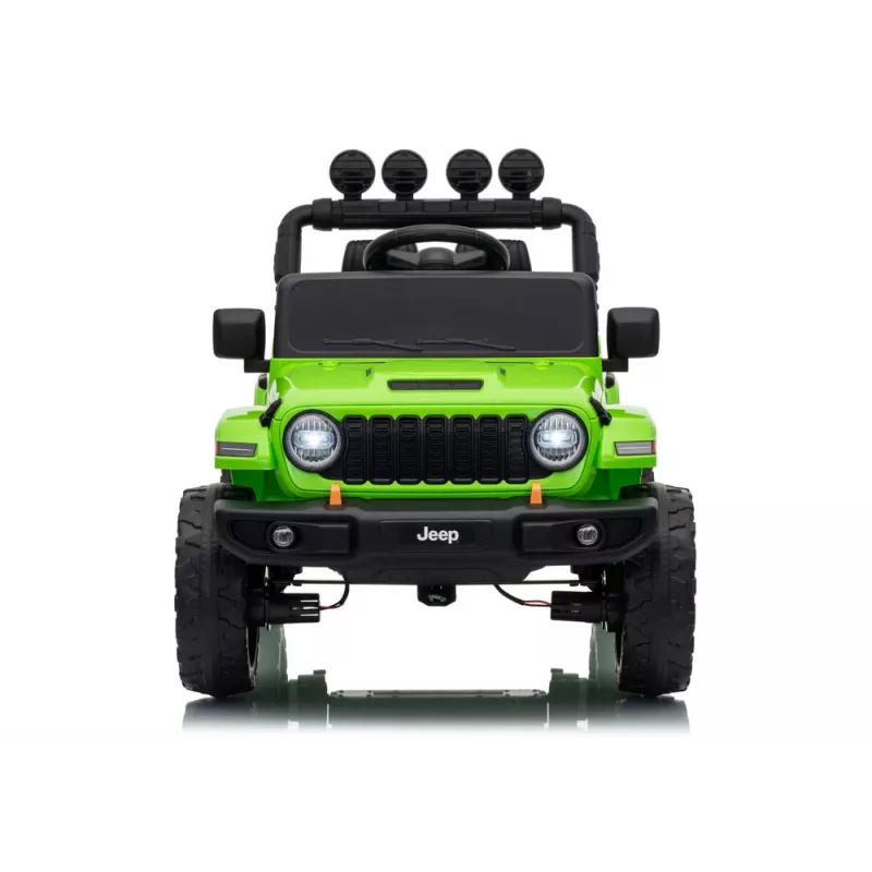 LEAN CARS Jeep Rubicon DK-JWR558 24V Green vaikiškas automobilis su akumuliatoriumi