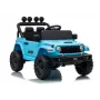 LEAN CARS Jeep Rubicon DK-JWR558 24V šviesiai mėlynas elektrinis automobilis su tėvų nuotolinio valdymo pultu