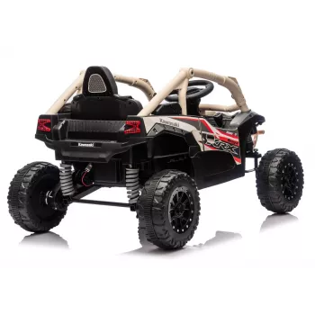 LEAN CARS Kawasaki JS330 24V 5Ah akumuliatorinis automobilis juodas ir smėlio spalvos