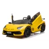 LEAN CARS Lamborghini Aventador SX2028 elektrinis vaikiškas automobilis, geltonas