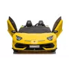 LEAN CARS Lamborghini Aventador SX2028 elektrinis vaikiškas automobilis, geltonas
