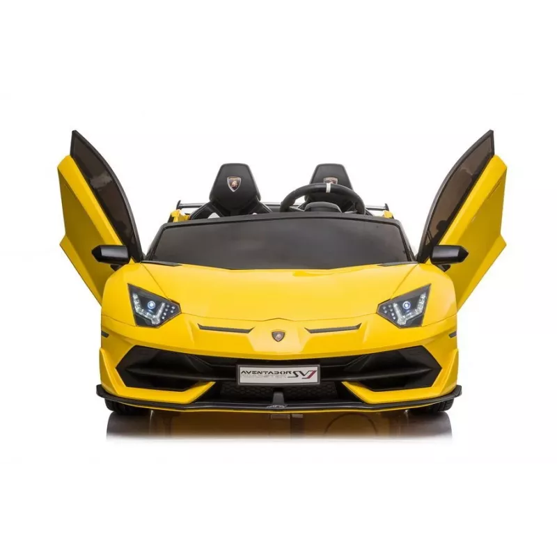 LEAN CARS Lamborghini Aventador SX2028 elektrinis vaikiškas automobilis, geltonas
