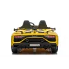 LEAN CARS Lamborghini Aventador SX2028 elektrinis vaikiškas automobilis, geltonas