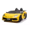 LEAN CARS Lamborghini Aventador SX2028 elektrinis vaikiškas automobilis, geltonas
