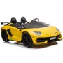 LEAN CARS Lamborghini Aventador SX2028 elektrinis vaikiškas automobilis, geltonas
