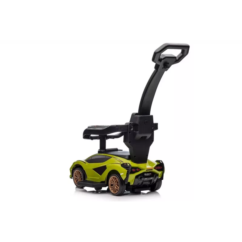 LEAN CARS Lamborghini QLS-996T Ride-On su stūmimo rankena, žalia