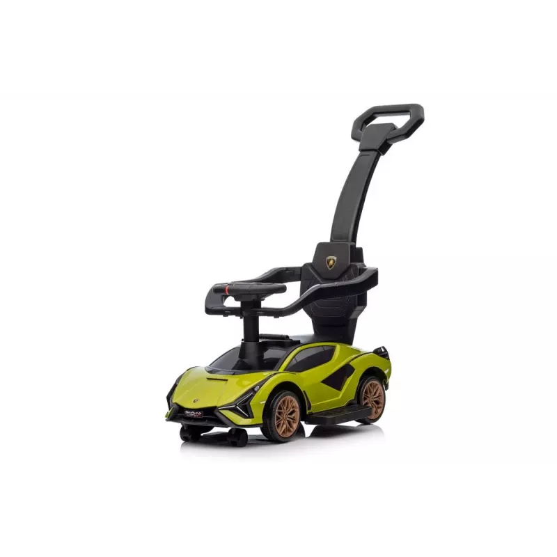 LEAN CARS Lamborghini QLS-996T Ride-On su stūmimo rankena, žalia