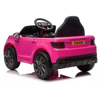 LEAN CARS Land Rover Discovery DLS-K06 Pink baterijomis varomas važinėjantis automobilis