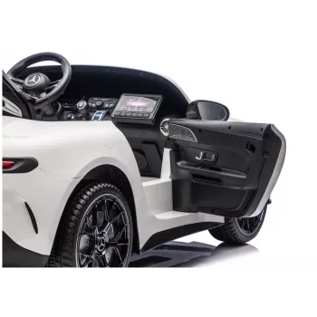 LEAN CARS Mercedes-AMG GT63 24V baltas akumuliatorinis važinėjamas automobilis