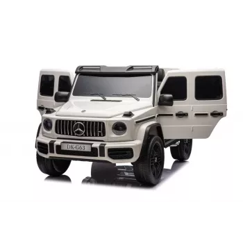 LEAN CARS Mercedes G63 XXL 24V akumuliatorinis automobiliukas baltas