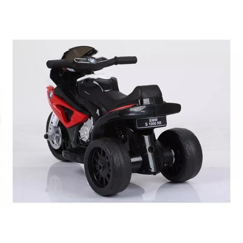 Akumuliatorinis motociklas vaikui Lean Toys BMW S1000RR, raudonas, trijų ratų