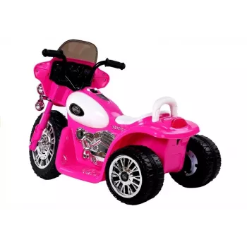 LEAN CARS Pink Electric Ride On Motorcycle JT568 for Kids with LED Lights