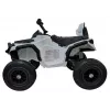 LEAN CARS Quad BDM0906 elektrinis važiuoklis su pripūstais ratais, LED žibintais ir MP3 grotuvu, baltas