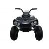 LEAN CARS Quad BDM0906 elektrinis važiuoklis su pripūstais ratais, LED žibintais ir MP3 grotuvu, baltas