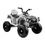 LEAN CARS Quad BDM0906 elektrinis važiuoklis su pripūstais ratais, LED žibintais ir MP3 grotuvu, baltas