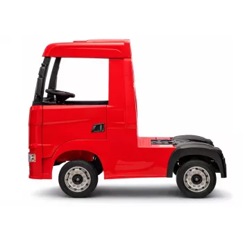 LEAN CARS Scania 500R HL698 12V elektrinis vaikiškas visureigis 4x4 raudonas su nuotolinio valdymo pultu