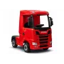 LEAN CARS Scania 500R HL698 12V elektrinis vaikiškas visureigis 4x4 raudonas su nuotolinio valdymo pultu