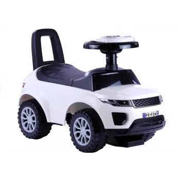 Vaikiškas automobilis LEAN CARS Toddlers Ride On 613W Baltas su garsu ir šviesomis