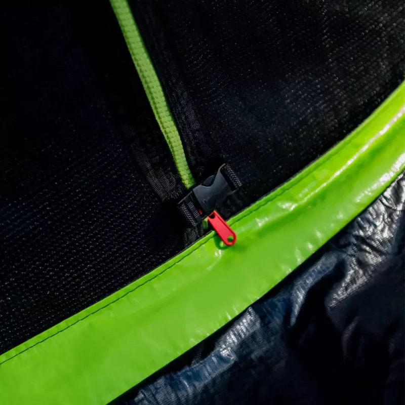 LEAN Garden Trampoline with Inner Net Black and Green 366CM 12FT