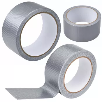 LEAN Gray Reinforced Repair Tape Strong Silver 48mm x 15m