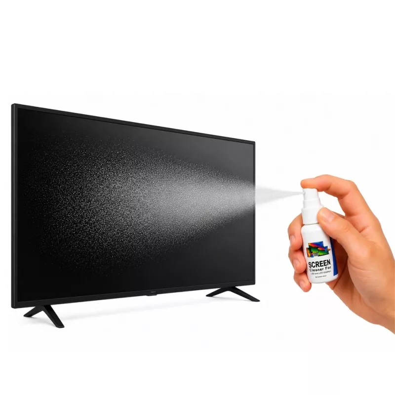 LEAN LCD LED TFT ekrano valiklis 100 ml su mikropluošto šluoste