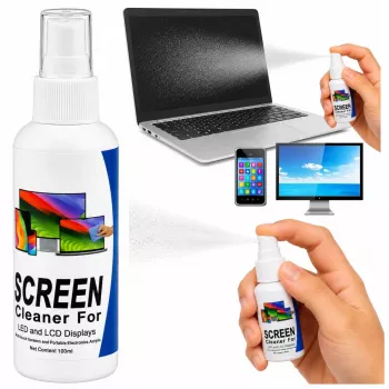 LEAN LCD LED TFT ekrano valiklis 100 ml su mikropluošto šluoste