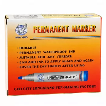 LEAN Permanent Marker Waterproof Chisel Tip Black 1 vnt.