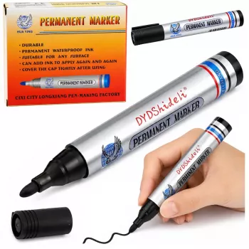 LEAN Permanent Marker Waterproof Chisel Tip Black 1 vnt.