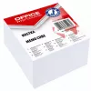 LEAN SCHOOL baltas neklijuotas bloknotas kubas 85x85x40 mm, 400 lapų, 80 gsm