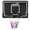 LEAN SPORT 30566 krepšinio lenta su lanku – 90 cm polikarbonato lenta, montuojama prie sienos, juoda/raudona | Kur.lt