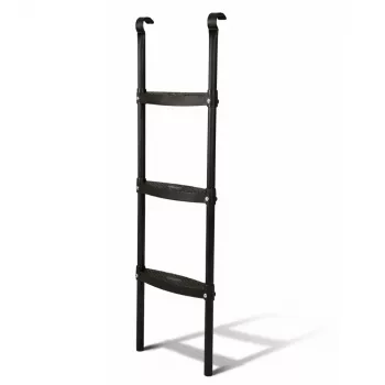 LEAN SPORT BEST 97 cm batuto kopėčios – 2 pakopų neslystančio plieno, universalios, juodos