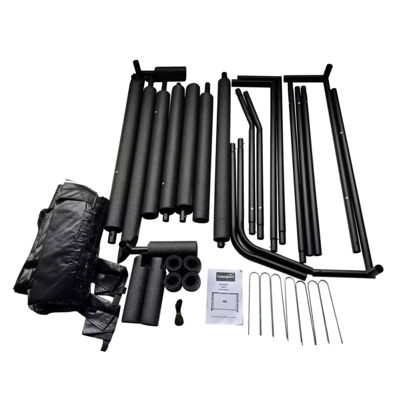 LEAN SPORT nešiojami vaikų futbolo vartai metaliniai 300×200×120 cm