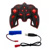 LEAN TOYS 29711 RC Stunt Car 1:10 4WD su 360° sukimu, LED apšvietimu ir dūmų efektu (juoda/raudona)