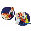 LEAN TOYS 3-in-1 interaktyvus vežimėlis kūdikiams su vairu, garsais, melodijomis ir gyvūnėliais